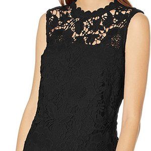 Nanette Lepore Women's Sleeveless Lace Trim Top